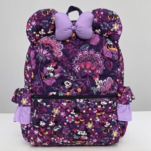 VERA BRADLEY DISNEY MICKEY & MINNIE'S SWEET FLIRTY FLORAL CAMPUS BACKPACK BAG